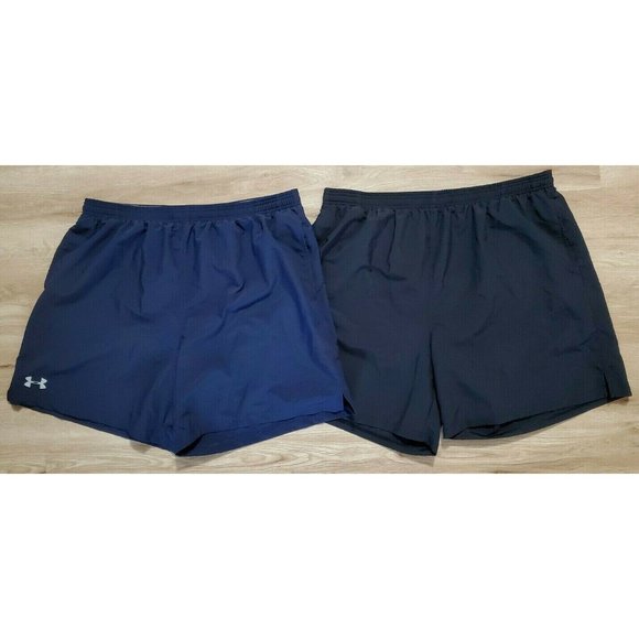 Under Armour Other - Under Armour Mens Lot of 2 Lined Shorts Black Blue